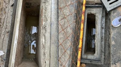 Bueiro sem conexão com galeria de águas pluviais - JORGE FIGUEIRAS / VOZ DO LEITOR